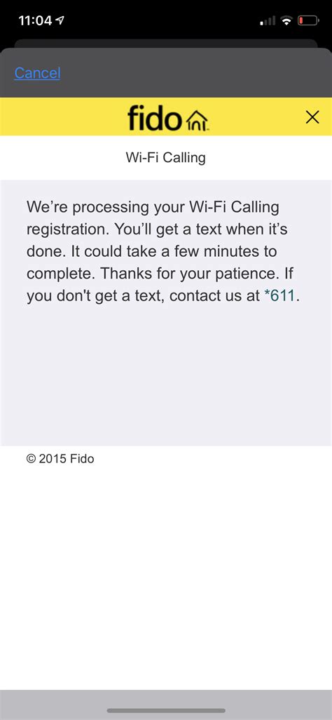does fido charge for wifi calling